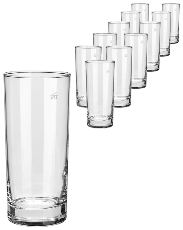 szklanka Regular; 480ml, 7.3x16 cm (ØxW); transparentny; 0.4 l Füllstrich, 12 sztuka / opakowanie