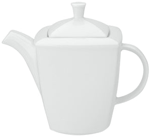 dzbanek do kawy Melbourne z pokrywką; 360ml, 8.6x8.6x13.5 cm (DxSxW); biały; kwadrat; 6 sztuka / opakowanie
