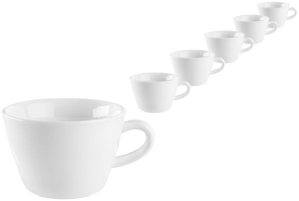 filiżanka do cappuccino Rio; 270ml, 10x6.8 cm (ØxW); biały; okrągły; 6 sztuka / opakowanie