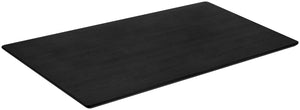 blat Acerios prostokątny; 160x80x2.5 cm (DxSxW); czarny; prostokątny