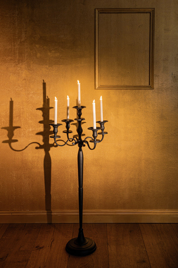 Kerzenständer Adrienne; 58x120 cm (SxW); czarny
