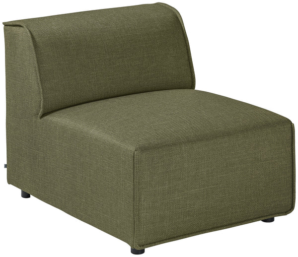 element środkowy Belford tkanina; 71x93x70 cm (SxGxW); siedzisko zielony