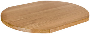 Massivholz-Tischplatte Danville lackiert; 70x80x3 cm (DxSxW); dąb/naturalny; prostokątny