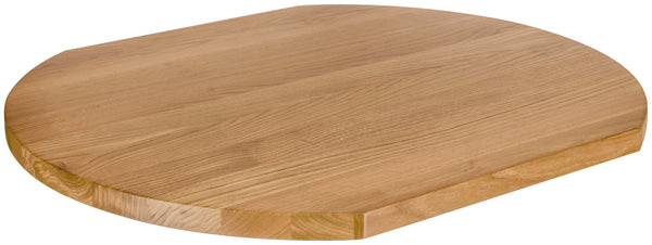 Massivholz-Tischplatte Danville lackiert; 70x80x3 cm (DxSxW); dąb/naturalny; prostokątny