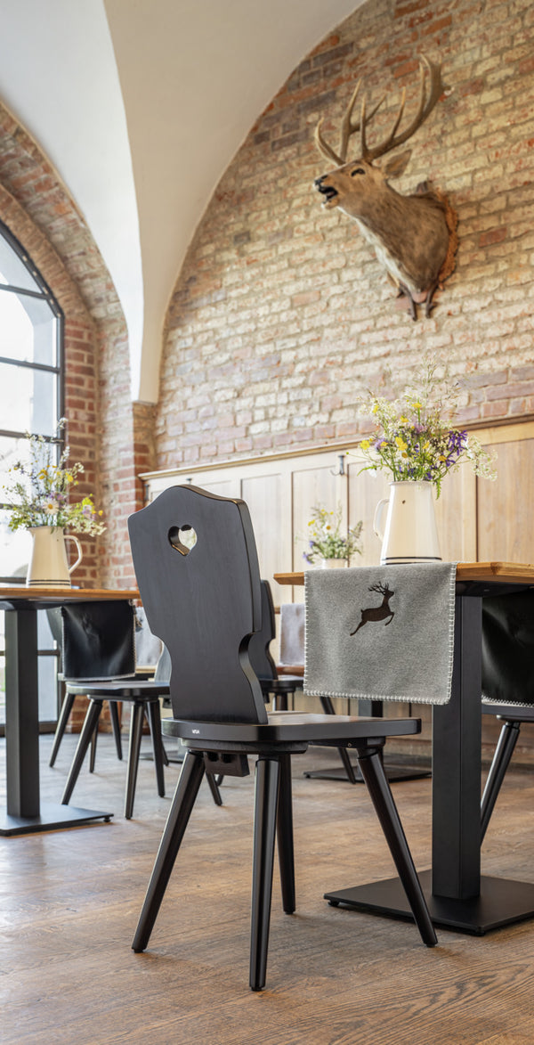 Holzstuhl Vroni; 41x50x88.5 cm (SxGxW); czarny; 2 sztuka / opakowanie