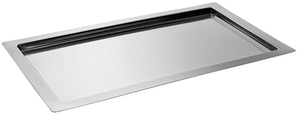 taca Sektion; 53x32.5x1.5 cm (DxSxW); srebro; prostokątny