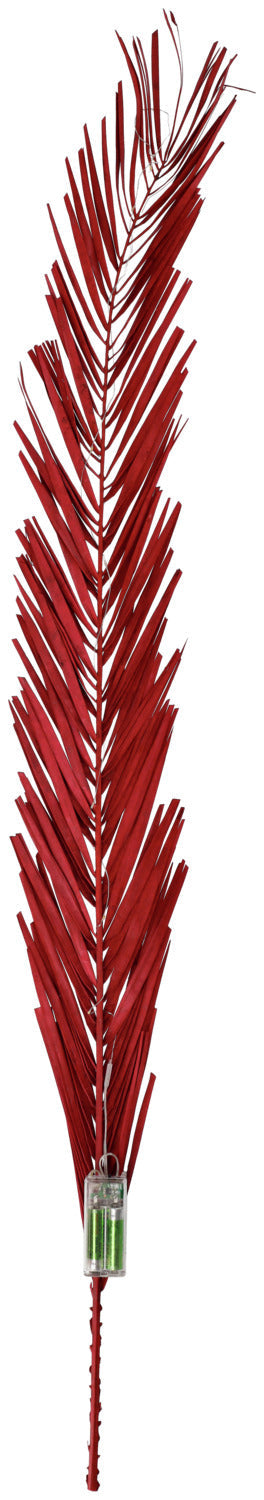 Trockenblumenzweig Aaren mit LEDs; 115 cm (D); ciemny czerwony