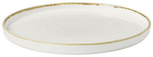 talerz okrągły Stonecast Barley White z podniesioną krawędzią; 26x2 cm (ØxW); biały/brązowy; okrągły; 6 sztuka / opakowanie