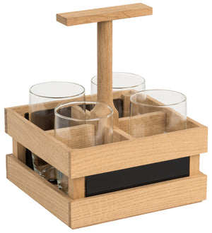 szklanka Iva; 205ml, 5.9x10.2 cm (ØxW); transparentny; 4 sztuka / opakowanie