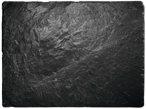 taca z łupka naturalnego Patara prostokątna bez uchwytu; 40x30x0.5 cm (DxSxW); czarny; prostokątny; 2 sztuka / opakowanie