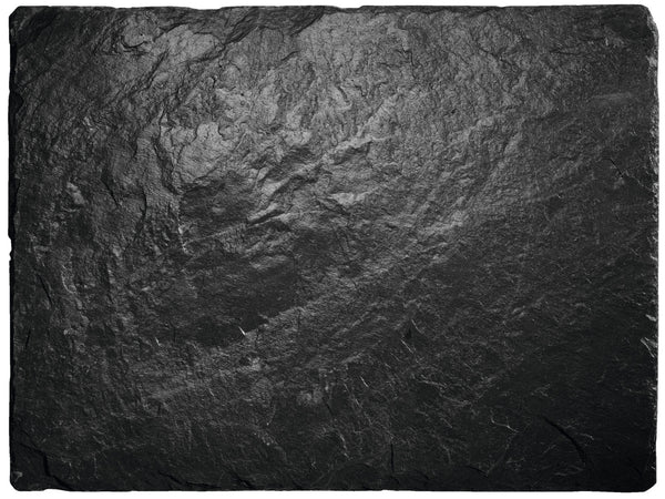 taca z łupka naturalnego Patara prostokątna bez uchwytu; 40x30x0.5 cm (DxSxW); czarny; prostokątny; 2 sztuka / opakowanie