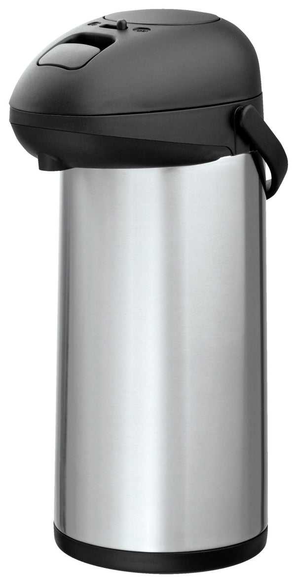 termos Big z układem pompowym 5L; 5000ml, 17x43 cm (ØxW); czarny/srebro