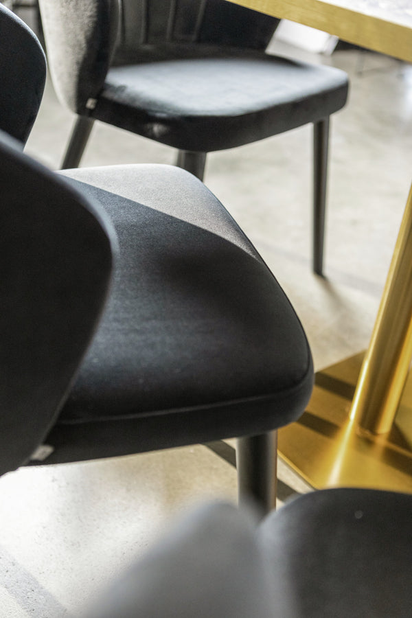 krzesło Ambrosia; 54x59x82 cm (SxGxW); siedzisko czarny, stelaż czarny