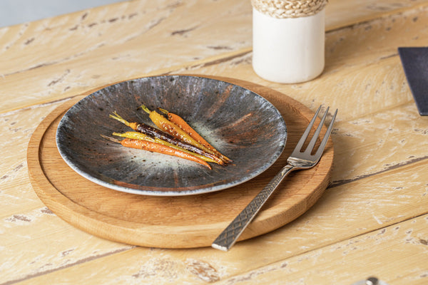 Teller flach  Saturnus; 24.5 cm (Ø); antracyt/zielony/pomarańczowy; okrągły; 6 sztuka / opakowanie