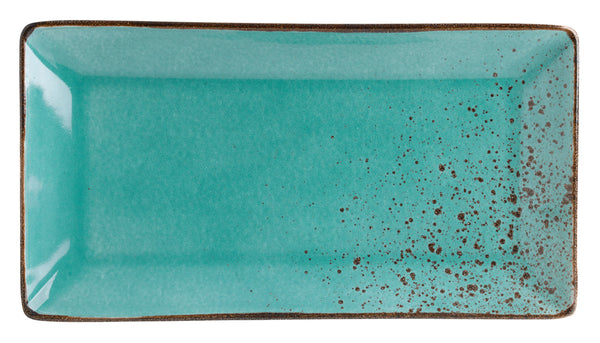 półmisek Palana; 31x16.5x3.2 cm (DxSxW); turkusowy; prostokątny; 2 sztuka / opakowanie