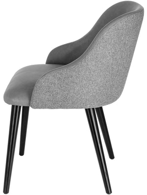 krzesło Almonda Mix; 54x64x77.5 cm (SxGxW); siedzisko antracyt, stelaż czarny