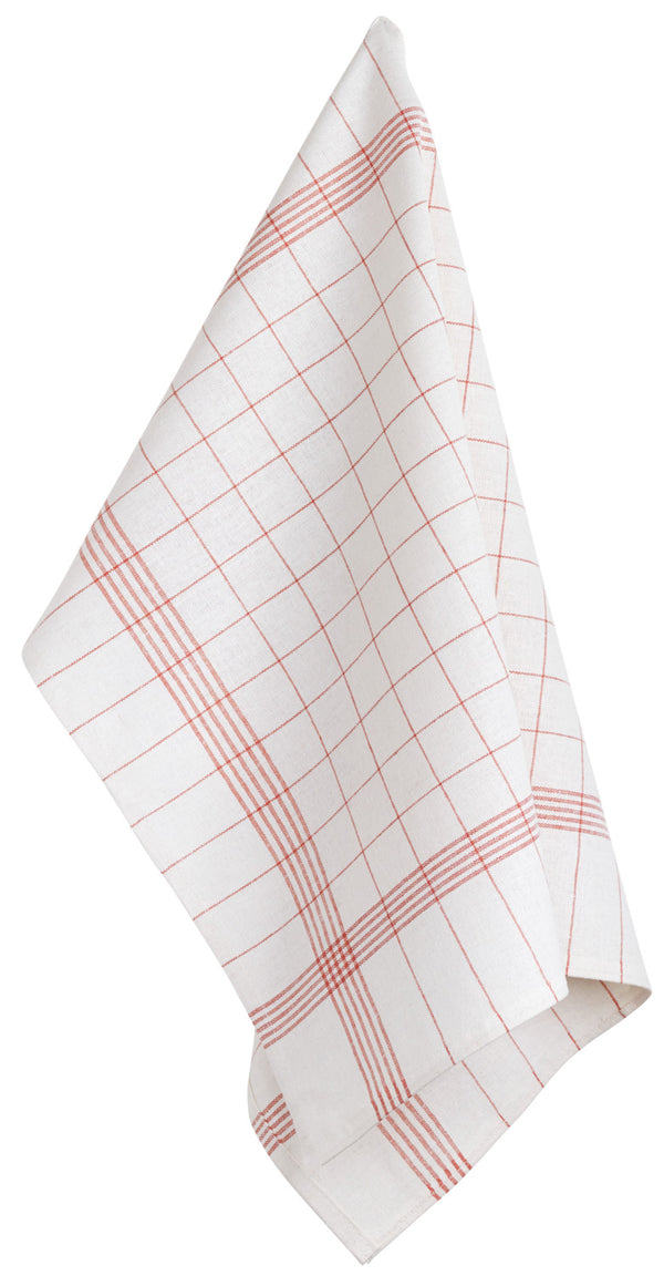 ścierka do naczyń Bremen bawełna; 50x70 cm (SxD); niebieski/czerwony; prostokątny; 10 sztuka / opakowanie