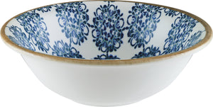 miska  Lotus; 400ml, 16x5 cm (ØxW); biały/niebieski/zielony/brązowy; okrągły; 12 sztuka / opakowanie