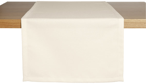 bieżnik Ambita ze strukturą; 40x130 cm (SxD); szampan; prostokątny