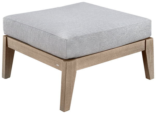 taboret Ventura; 60x60x37.5 cm (SxDxW); siedzisko jasny szary, stelaż brązowy; kwadrat