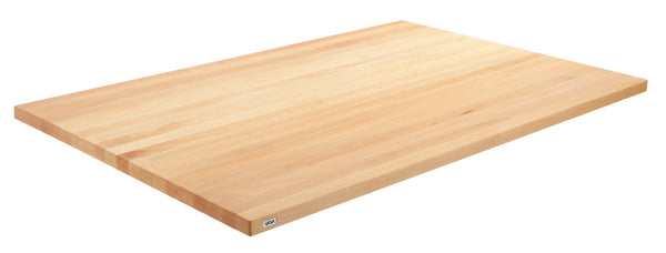 blat z drewna litego Kentucky lakierowany prostokątny ; 120x80x3 cm (DxSxW); buk/naturalny; prostokątny