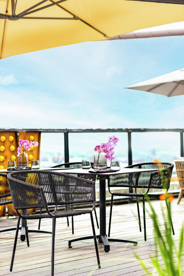 Stuhl Samo; 62x58x78 cm (SxGxW); siedzisko czarny, stelaż czarny; 2 sztuka / opakowanie