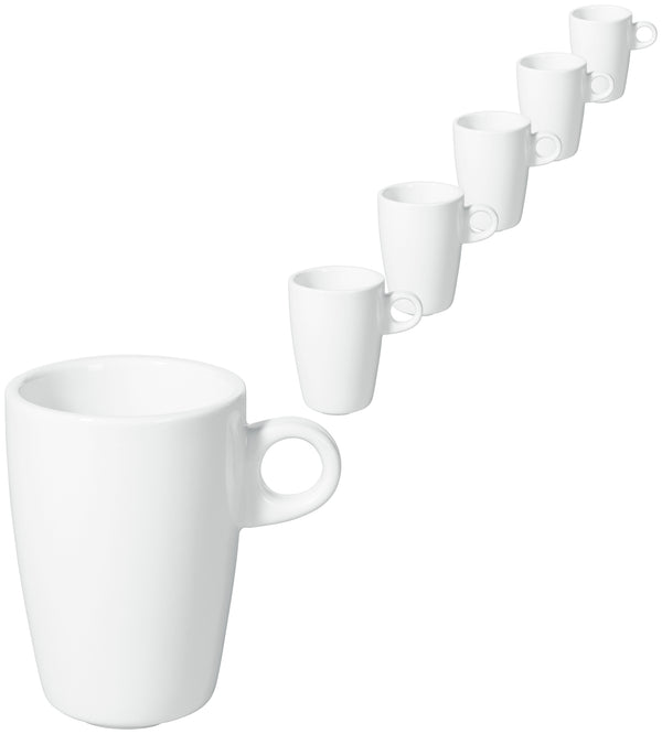filiżanka do espresso Bistro; 100ml, 6x8.2 cm (ØxW); biały; okrągły; 6 sztuka / opakowanie