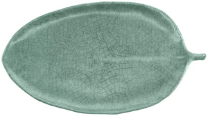 półmisek Tuska; 46x25.4x2.5 cm (DxSxW); zielony/szary; w kształcie liścia; 3 sztuka / opakowanie