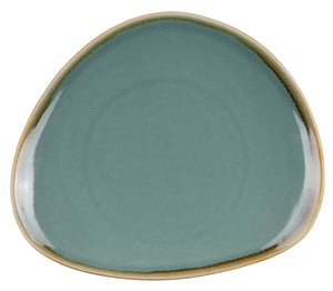 talerz płaski Glaze trójkątny; 27.8x25.2x3.8 cm (DxSxW); niebieski; trójkątny; 3 sztuka / opakowanie