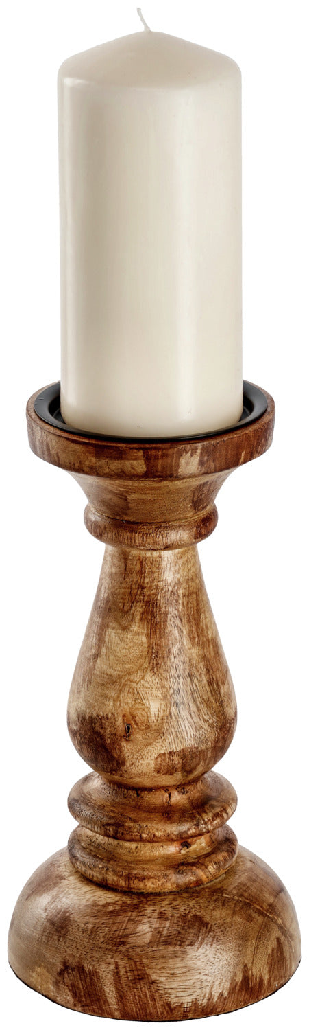 Stumpenkerzenhalter Maris; 12x23 cm (ØxW); brązowy