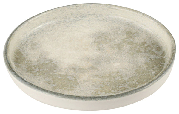 talerz płaski Selene z rantem; 21.5x2.15 cm (ØxW); szary/biały; okrągły; 6 sztuka / opakowanie