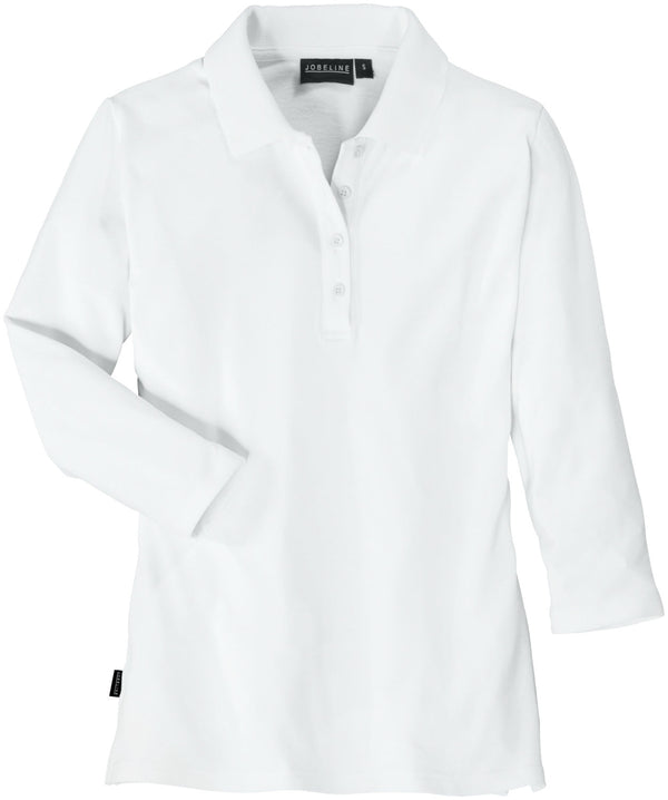 koszulka polo damska Cato rękaw 3/4; Kleidergröße M; biały