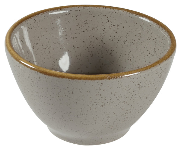 Dip Schale Stonecast Peppercorn; 60ml, 7 cm (Ø); szary/brązowy; okrągły; 12 sztuka / opakowanie
