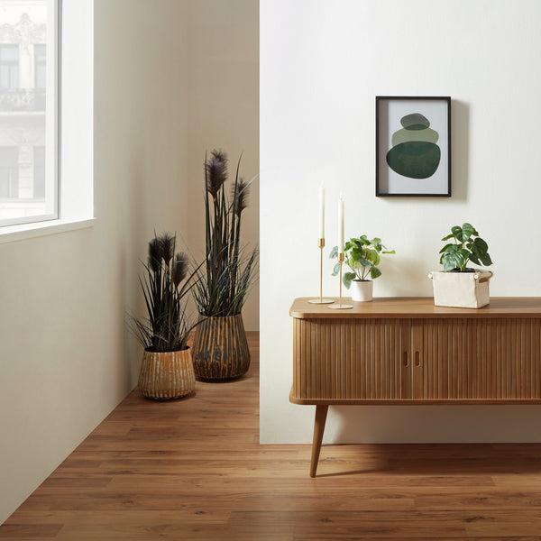 Kunstpflanze Nivia; 25 cm (W); zielony/czarny