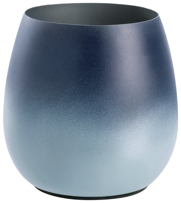 Flaschenkühler Lias; 5500ml, 15.3x21 cm (ØxW); niebieski/biały