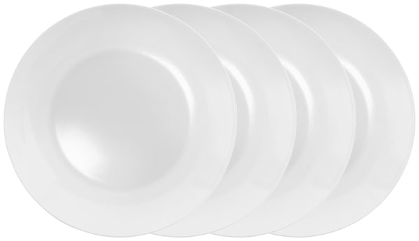 talerz Wayne; 22.5x2.5 cm (ØxW); biały; okrągły; 4 sztuka / opakowanie