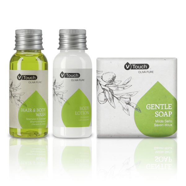 szampon i żel pod prysznic Oliva Pure 2 in 1; 35 ml; zielony; 250 sztuka / opakowanie