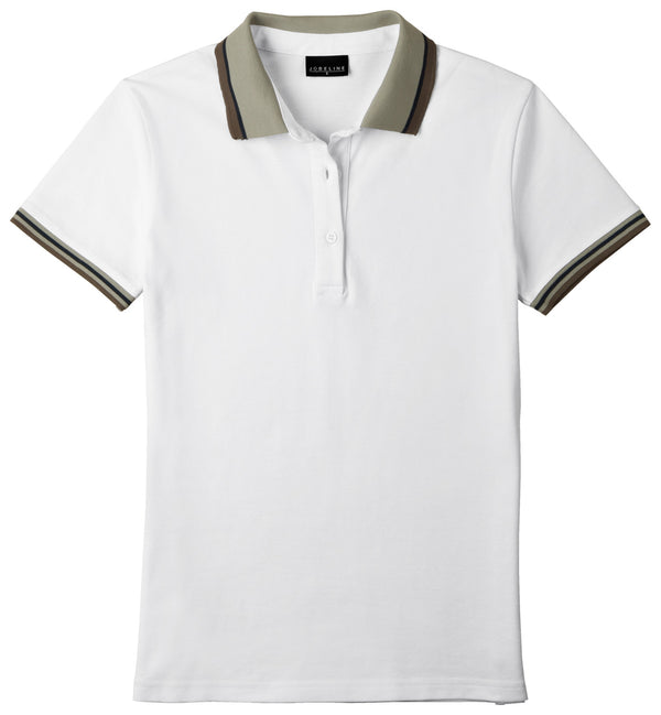 koszulka polo damska Cato Line; Kleidergröße XS; biały