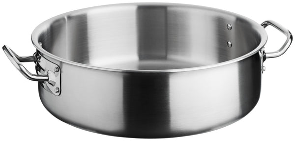 garnek do pieczenia Livonia; 5000ml, 28x9 cm (ØxW); srebro; okrągły
