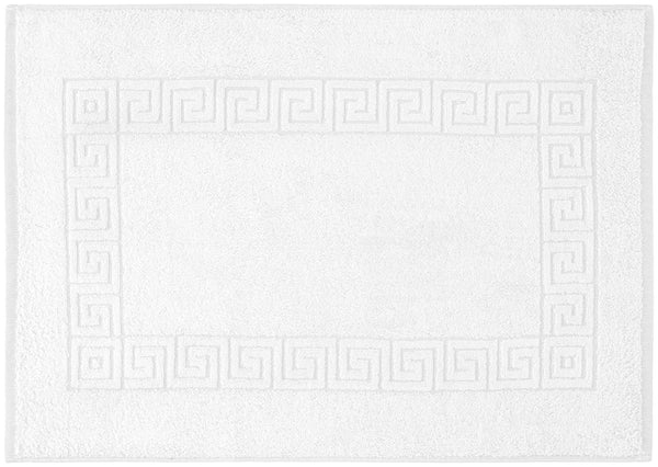 dywanik łazienkowy Athen z bordiurą; 50x70 cm (SxD); biały