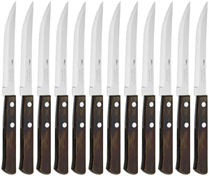 nóż do pizzy/steka Picanha; 21.5 cm (D); brązowy; 12 sztuka / opakowanie