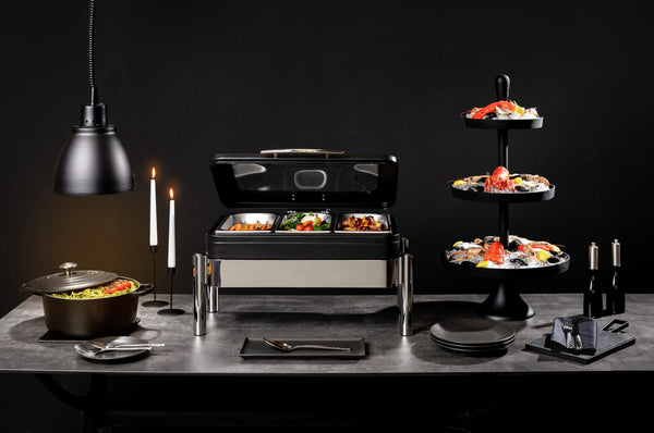 stelaż podgrzewacz Fenton 1/1 GN; 67x38x24 cm (SxGxW); srebro