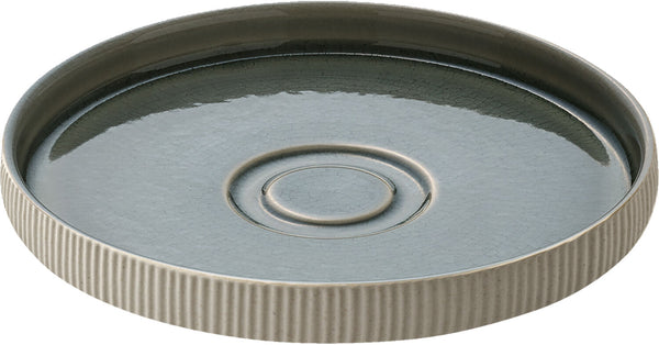 Untertasse Nara Relief; 15x2.5 cm (ØxW); szary; okrągły; 6 sztuka / opakowanie