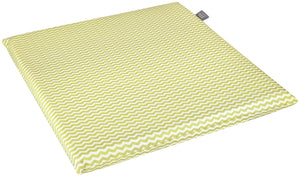 poduszka na krzesło Waves; 40x40x3 cm (SxDxW); żółty; kwadrat