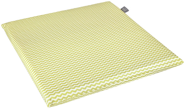 poduszka na krzesło Waves; 40x40x3 cm (SxDxW); żółty; kwadrat