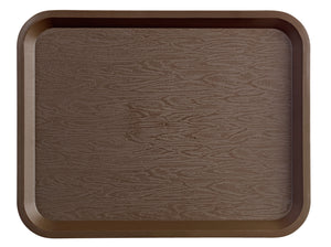 taca Servezio; 35x27x2 cm (DxSxW); brązowy; prostokątny