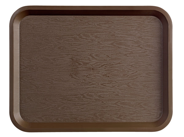 taca Servezio; 35x27x2 cm (DxSxW); brązowy; prostokątny