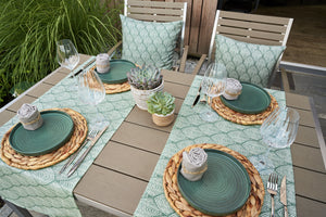 poduszka na krzesło Leaf; 40x40x3 cm (SxDxW); szary; kwadrat