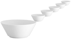miska Base stożkowa; 600ml, 16x6 cm (ØxW); biały; stożkowy; 6 sztuka / opakowanie