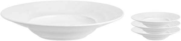 talerz do makaronów Base; 900ml, 33x6 cm (ØxW); biały; okrągły; 4 sztuka / opakowanie